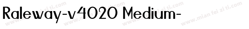 Raleway-v4020 Medium字体转换
